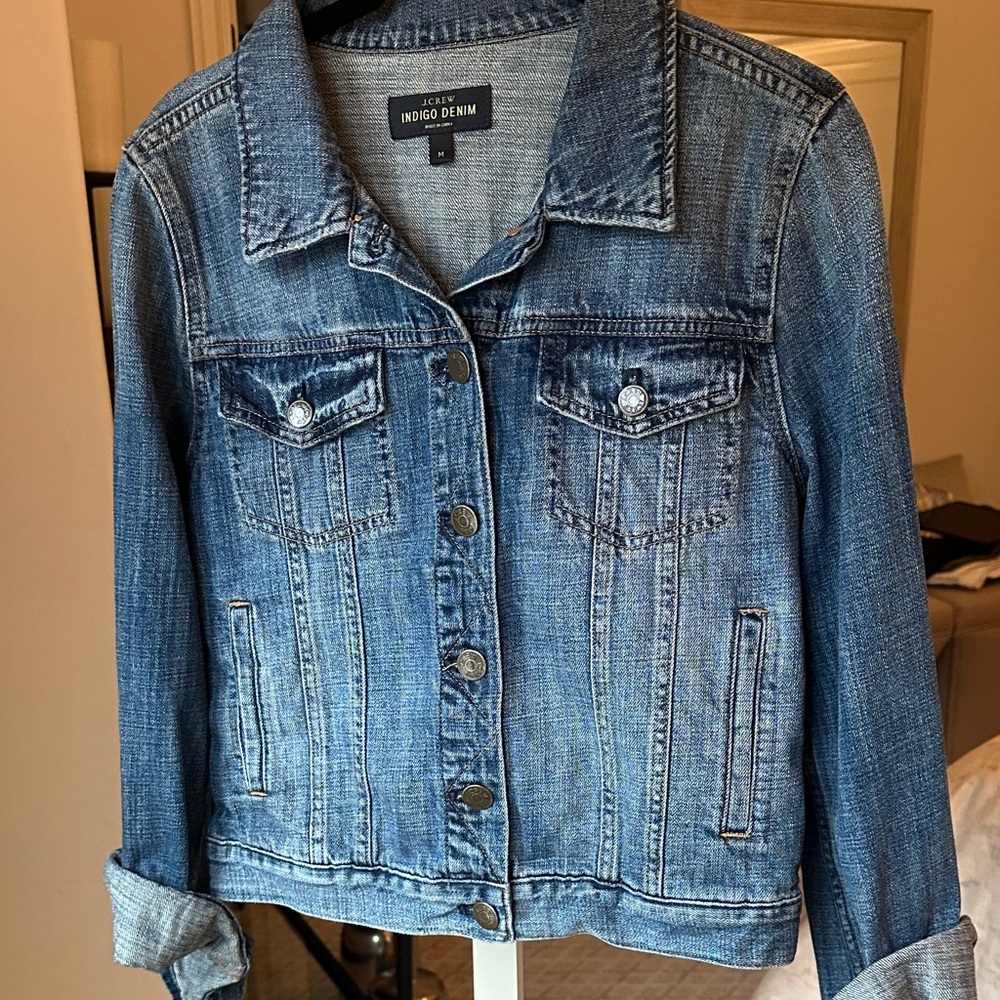 J. Crew Indigo Denim Jean Jacket Womens M